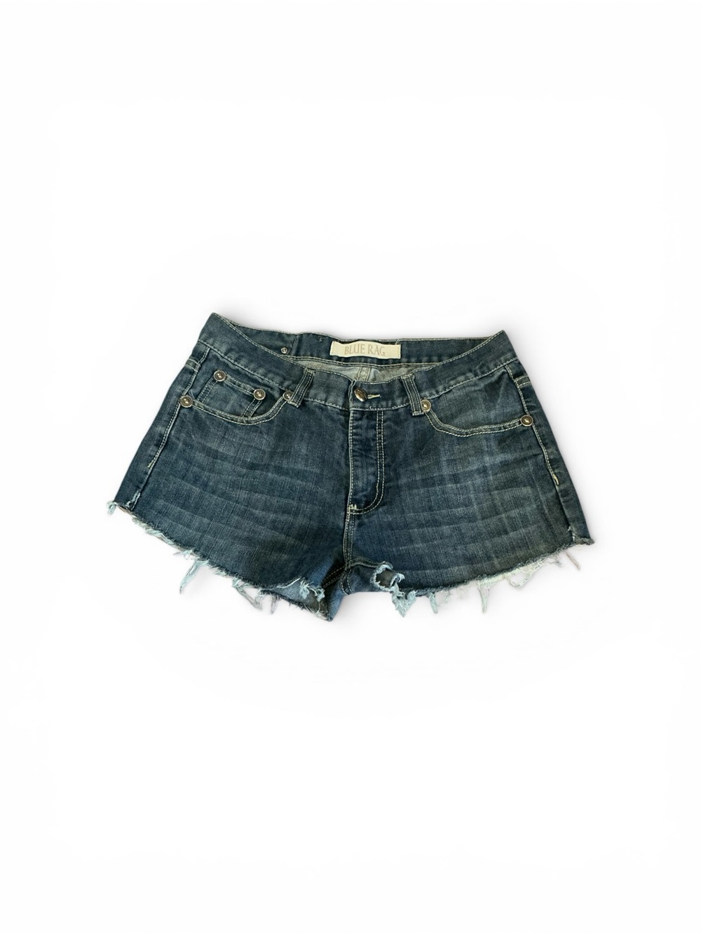 Blue Rag Denim Cutoff Jean Shorts - Picture 6 of 9